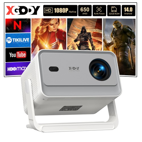 Xgody projector android - 4k,