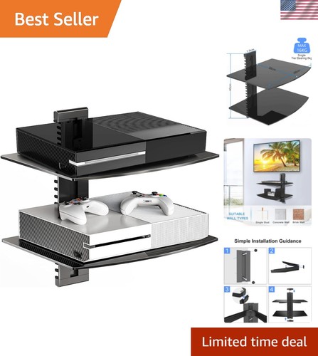 Glass floating shelves - glass,